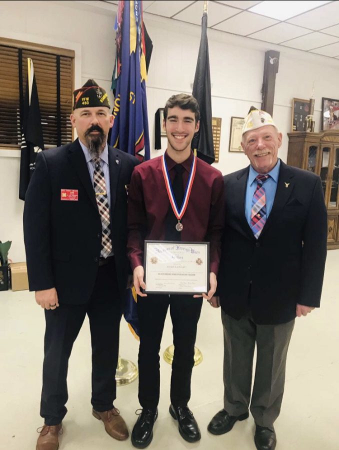 Noah Landau with members of the VFW
photo provided by: Noah Landau  