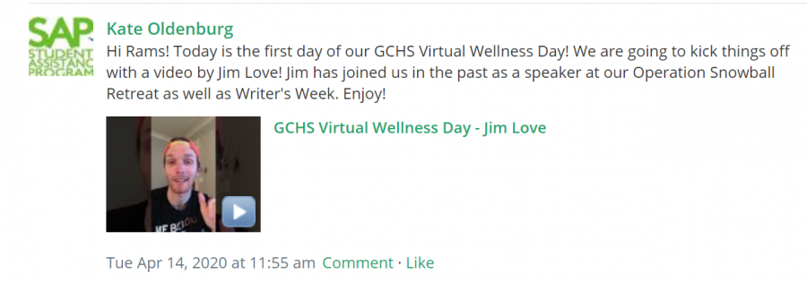 Oldenburg+posted+Wellness+Day+videos+on+Schoology+for+all+students+during+eLearning.