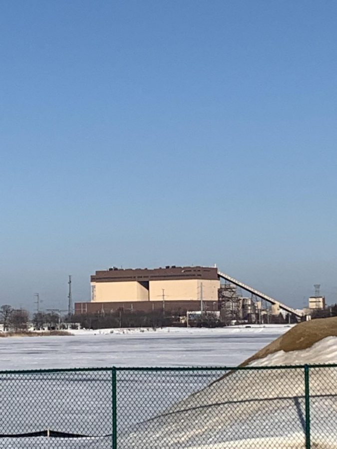 Pleasant Prairie coal power plant  looms over the Pleasant Prairie sport complex. This power plant is being taken down to make room for a new solar panel field, which started in late 2020. Clean energy conversion has begun so close to home.

