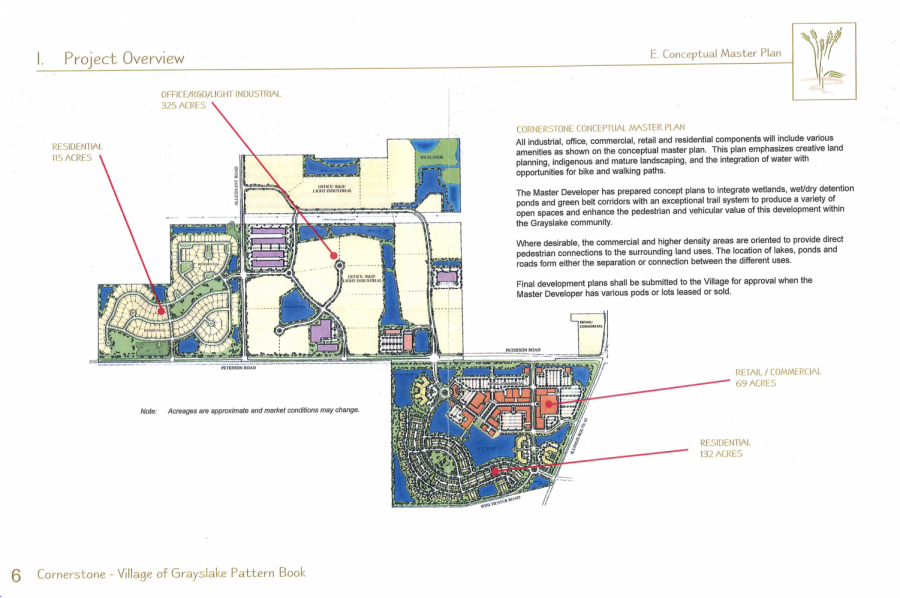 A+2009+rendering+of+the+Cornerstone+site+as+shown+in+a+resource+packet+submitted+to+the+Village+of+Grayslake.+The+plan+has+been+in+development+for+12+years+and+is+now+finally+starting+to+show+signs+of+moving+forward.