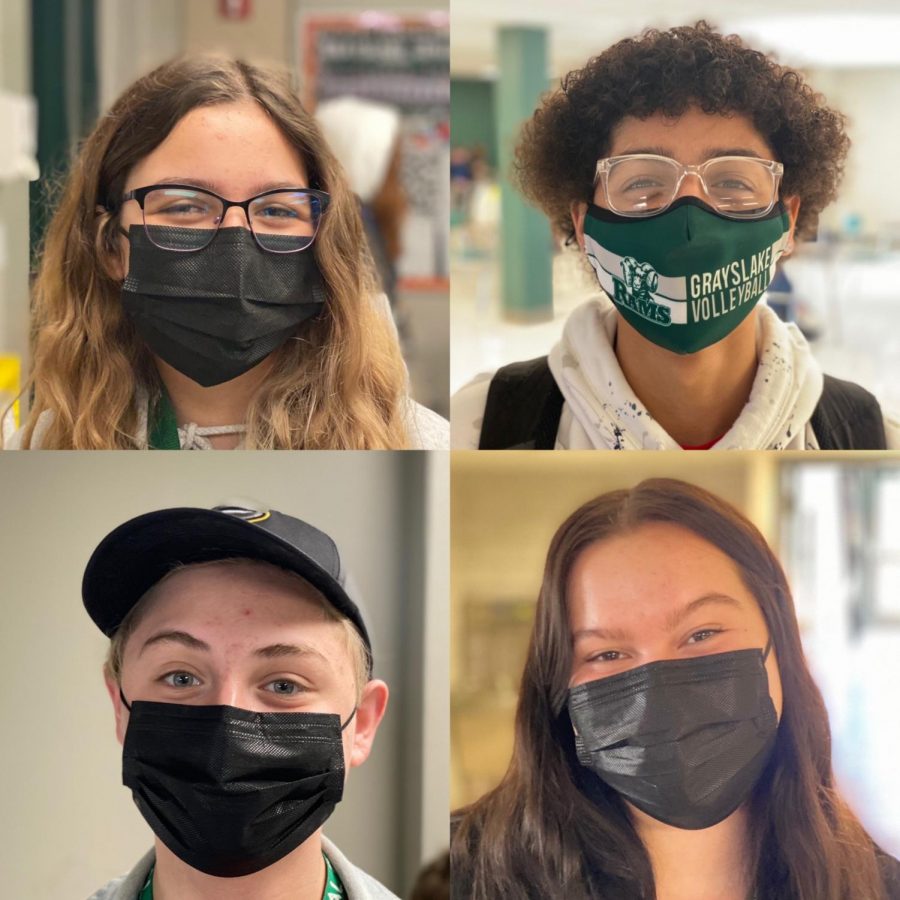 Clockwise, sophomores Makayla Garrity, O'Marion O'Conner, Sophia King, and Christian Luvianos are four among the 350 or so GCHS sophomores who have stayed strong through the 2020-2021 school year. From a fully remote start to the year to the major change of hybrid learning, they've experienced it all.