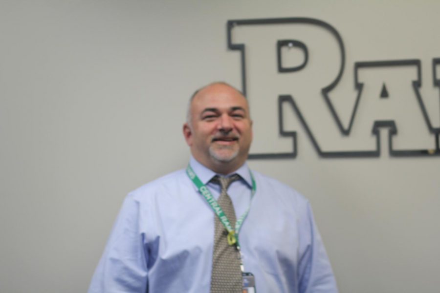 Principal Landry smiles while in his office at GCHS.