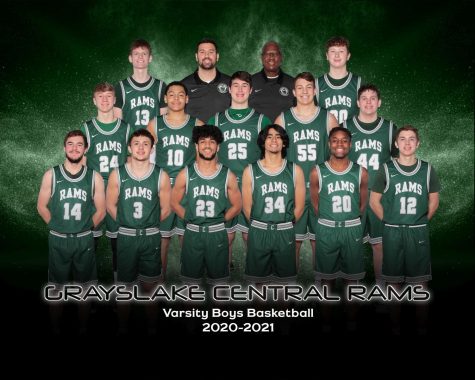 The Rams varsity boys basketball team’s official line-up for winter sports basketball season 2020-2021. Basketball coach Brian Centella acknowledged his team for finishing off the season strong. “The guys really hung together through adversity. We continue to get better throughout the year. We had great senior leadership...Im really proud of the way the guys hung together and finished,” said Centella.
