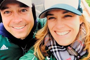 Przybylski and Georges at the CLC Zombie Walk in the fall of 2013. (Photo provided by Michael Przybylski)