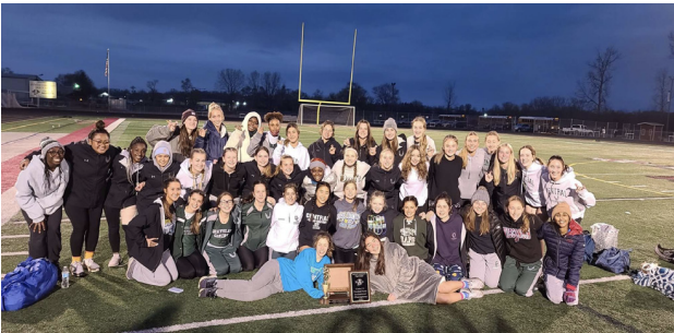The Girls Track team bonds after a successful meet.
Photo provided by
@gchsgirlstrack on Twitter.