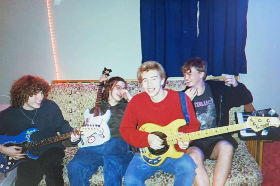 From left to right, Brannon Duffin, Sam King, Michael Bruce, and Hans Lotze make waves as the band 