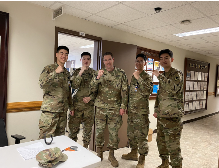 Roeck alongside Korean soldiers during Freedom Shield 23