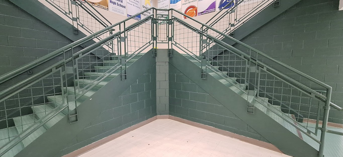 Popular seating destination around students, now barren. 