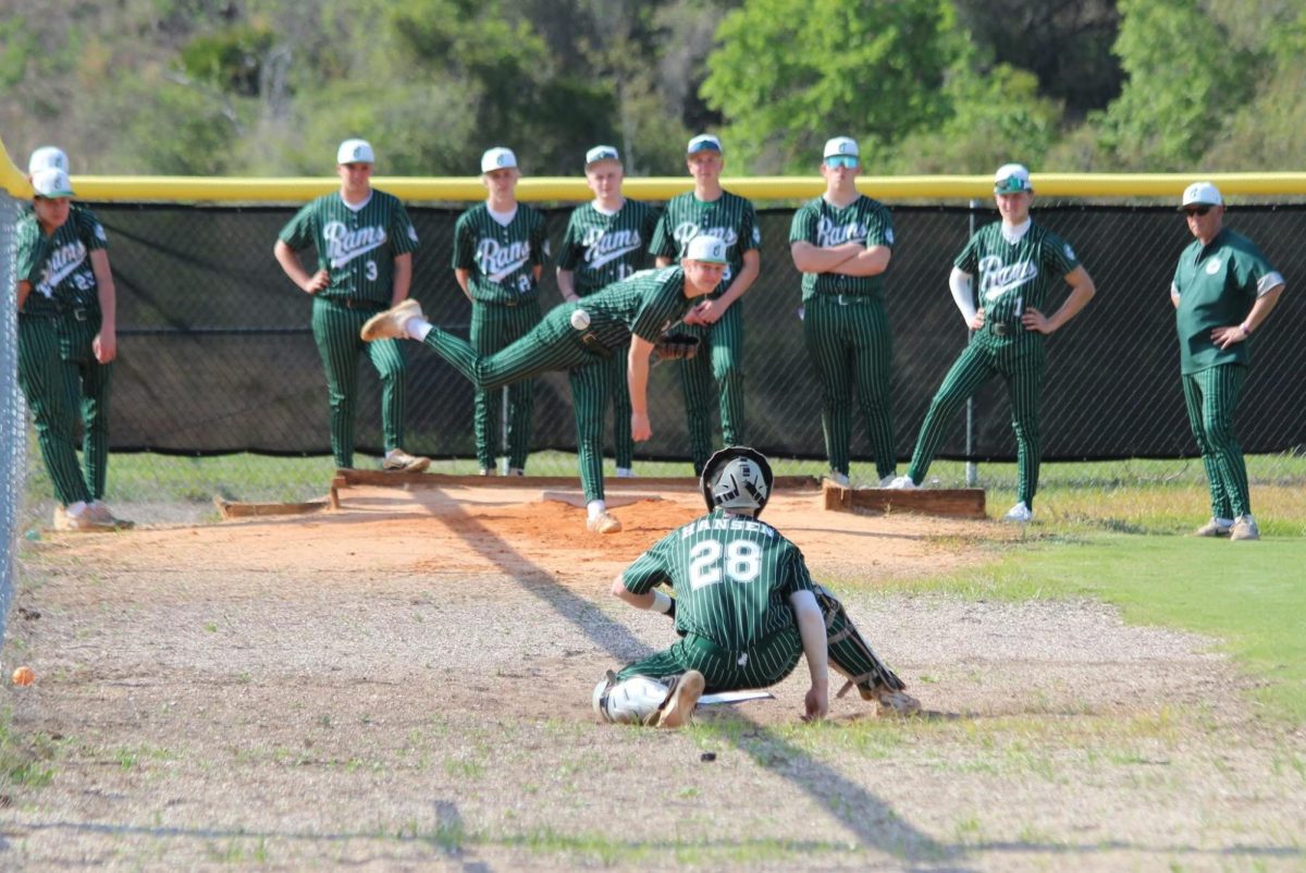 Grayslake Central baseball warms up for a game.