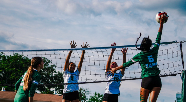 “[I love to photograph volleyball] because I play it myself and I like how fast-paced it is. It’s very action based," said Tanner Hering.